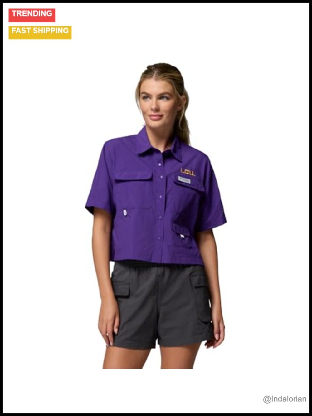 UPF 50 Sun Protection Short Sleeve Shirt with Pockets
